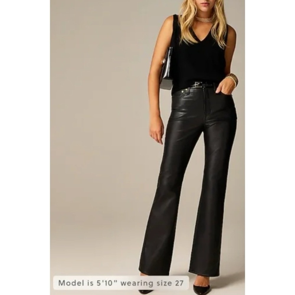 J. Crew Faux Leather Pants -‎ New With Tags - Size 31